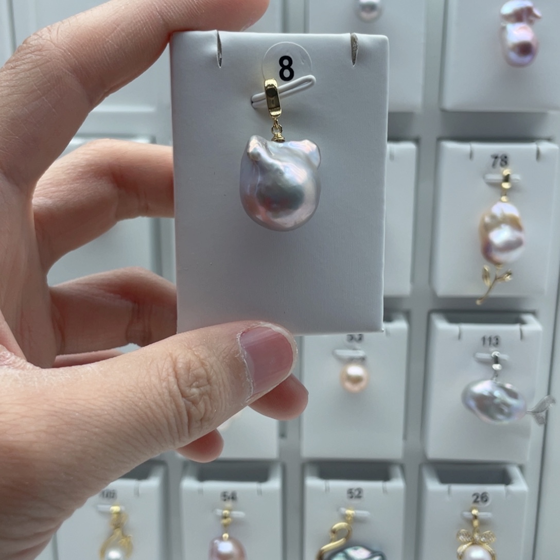 合金淡水珍珠颈饰