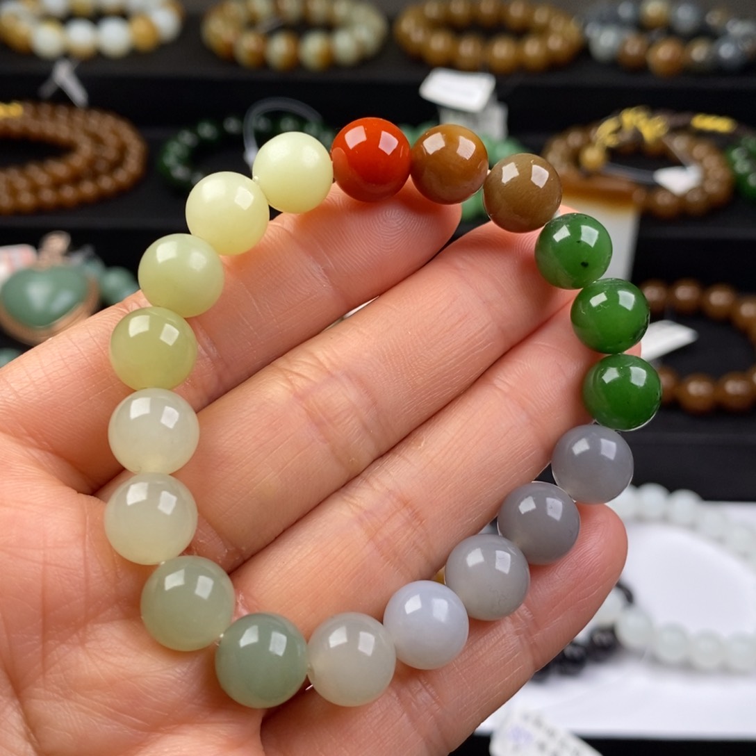 和田玉手串未镶嵌