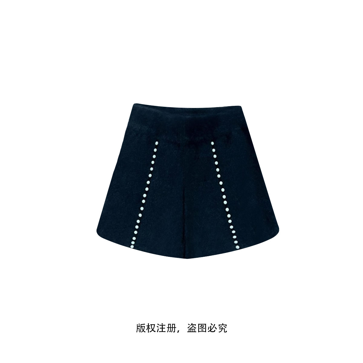 高级感气质轻奢时尚宽松设计师秋冬针织短裤24112710