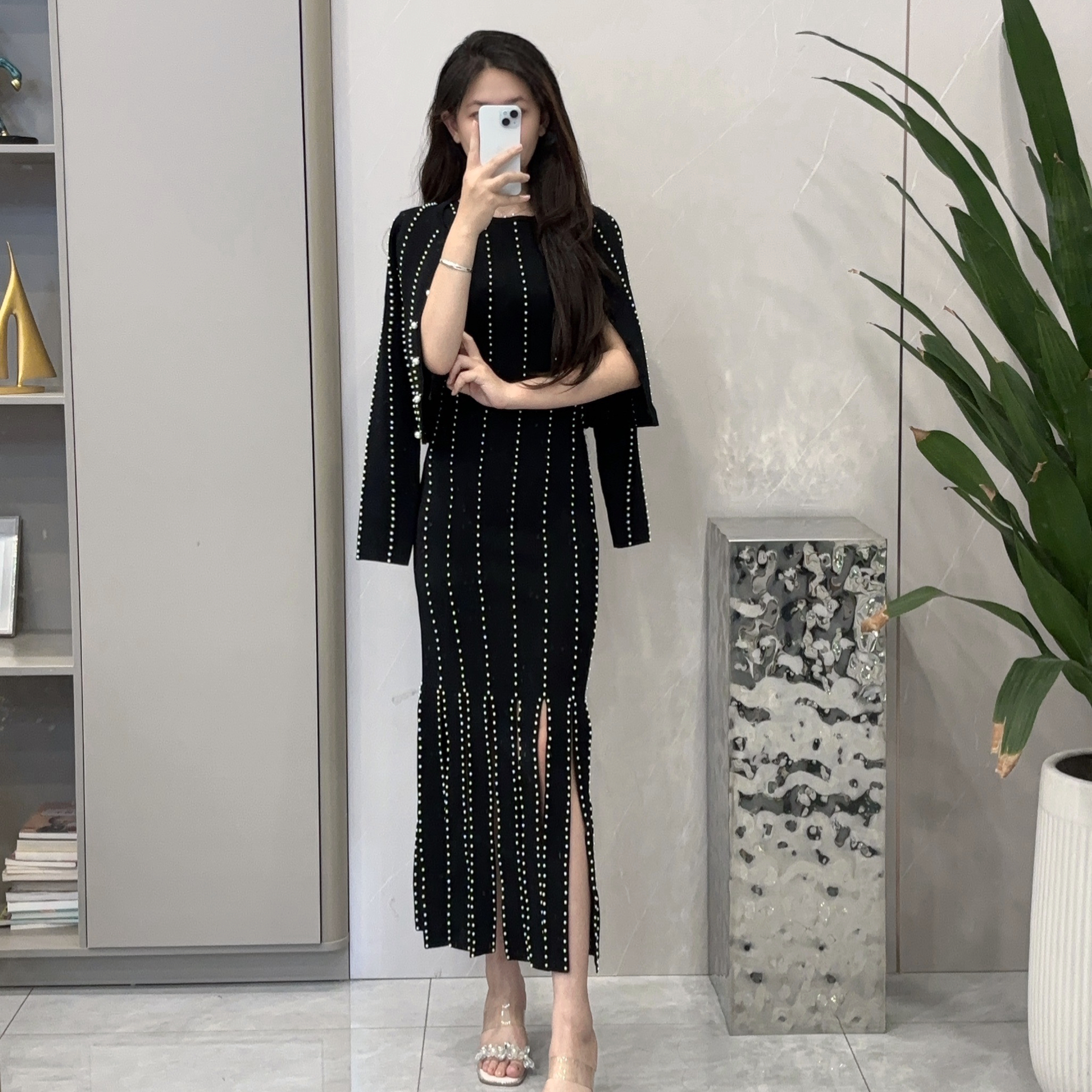 25302/25309显瘦气质运动时尚针织女士休闲撞色拼接套装