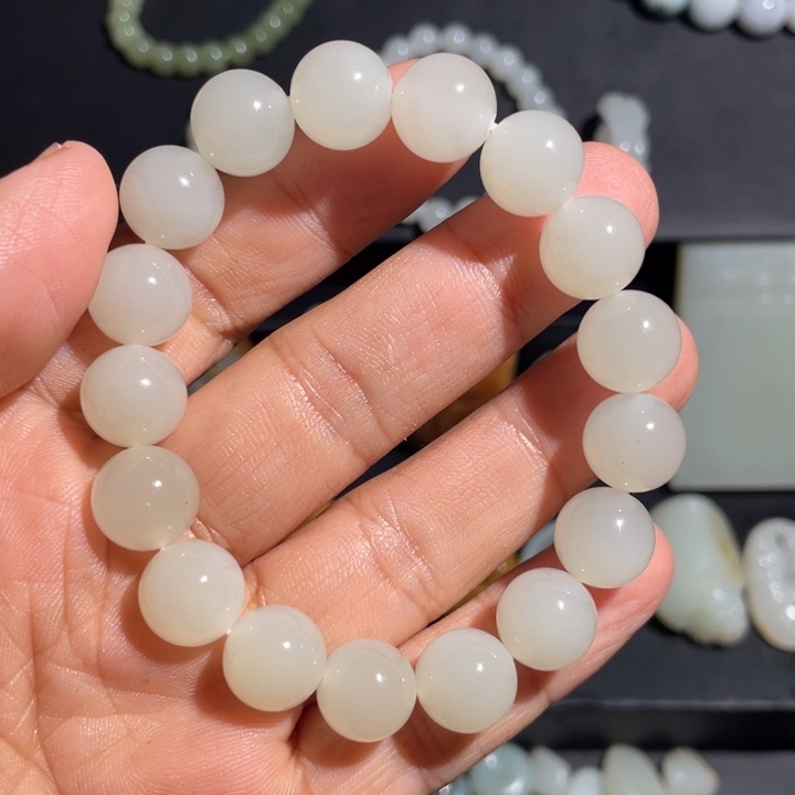 和田玉未镶嵌手链