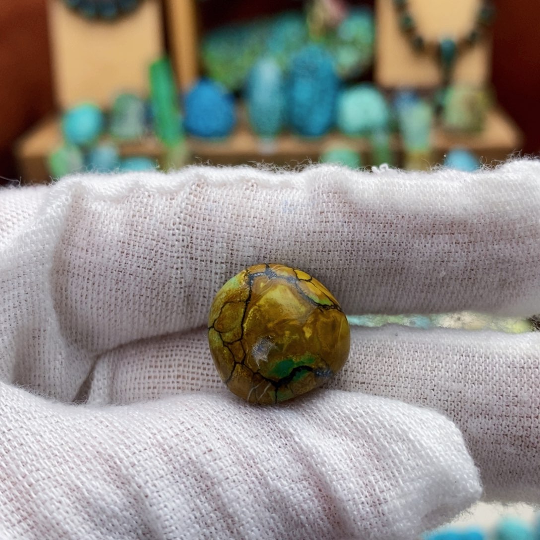 定制绿松石三彩糖豆