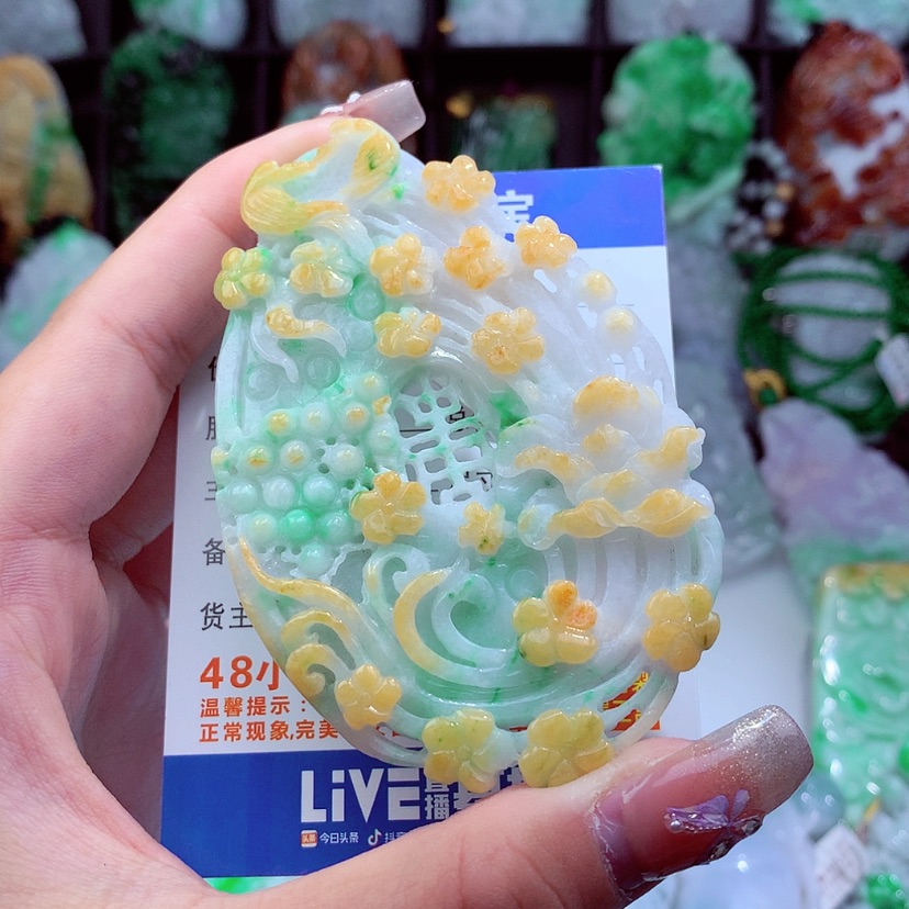 【闪购商品】翡翠颈饰未镶嵌挂件