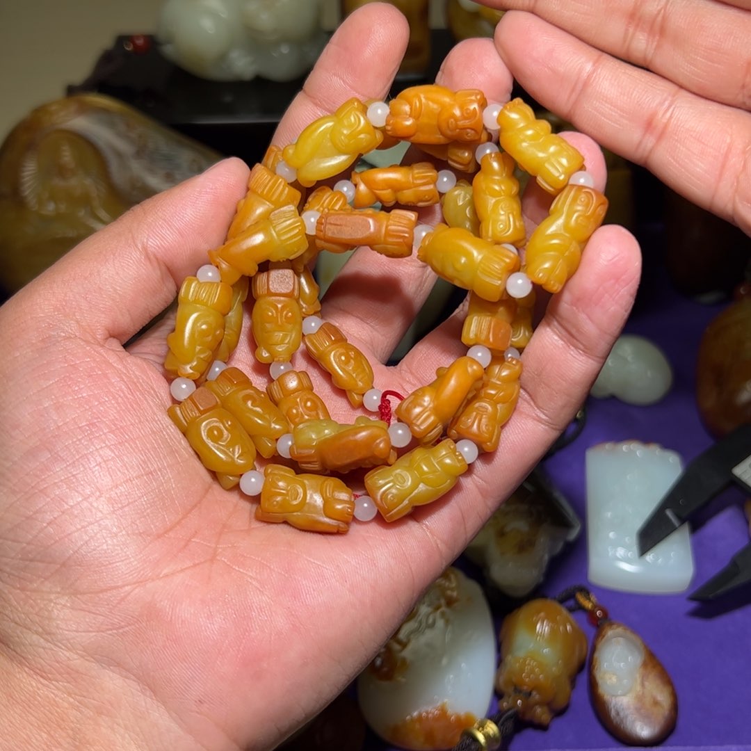 和田玉颈饰未镶嵌新*