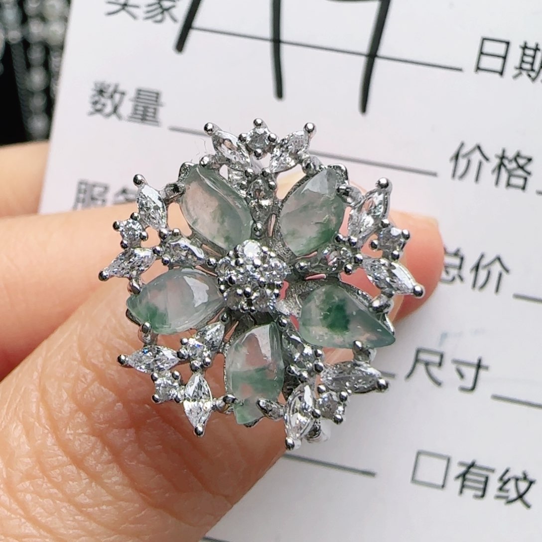 银S925镶嵌手链翡翠