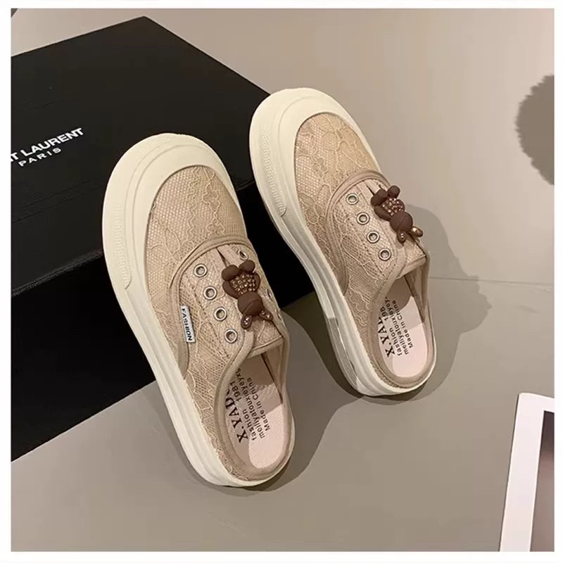 秋冬新款女生休闲百搭尤莱特半托单鞋运动休闲鞋时尚383