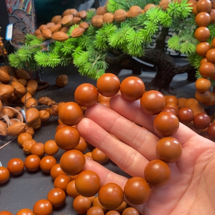 橄榄核手串1.75铁核光珠