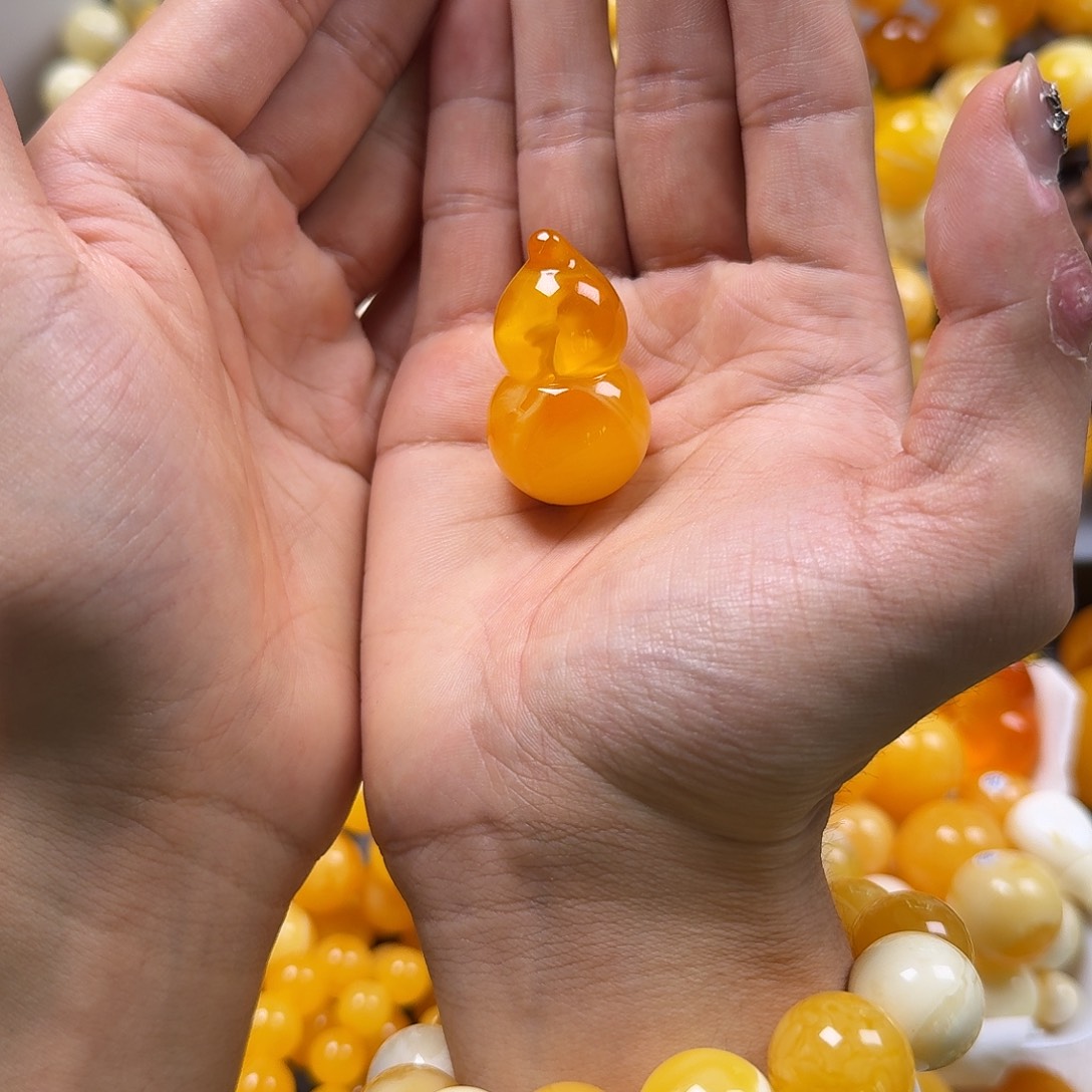 琥珀珠宝奇石未镶嵌葫芦