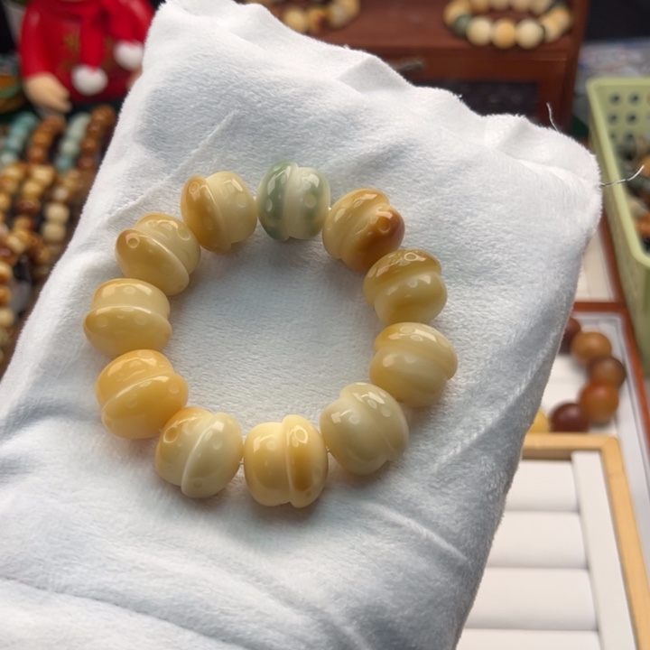 菩提根/象牙果手串卡21蘑菇干磨瑕疵