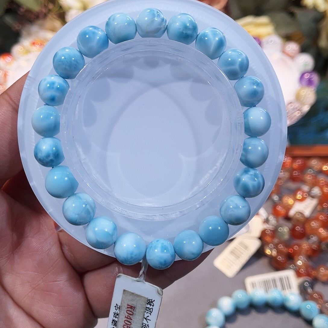 针钠钙石（海纹石）合金手链、海纹石、9m