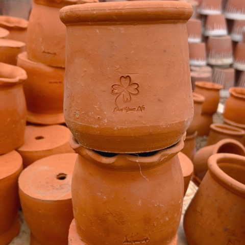 红陶口13高13两个微瑕