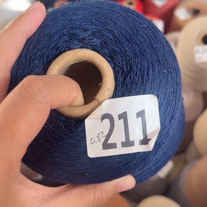 羊绒211藏蓝色8.2两