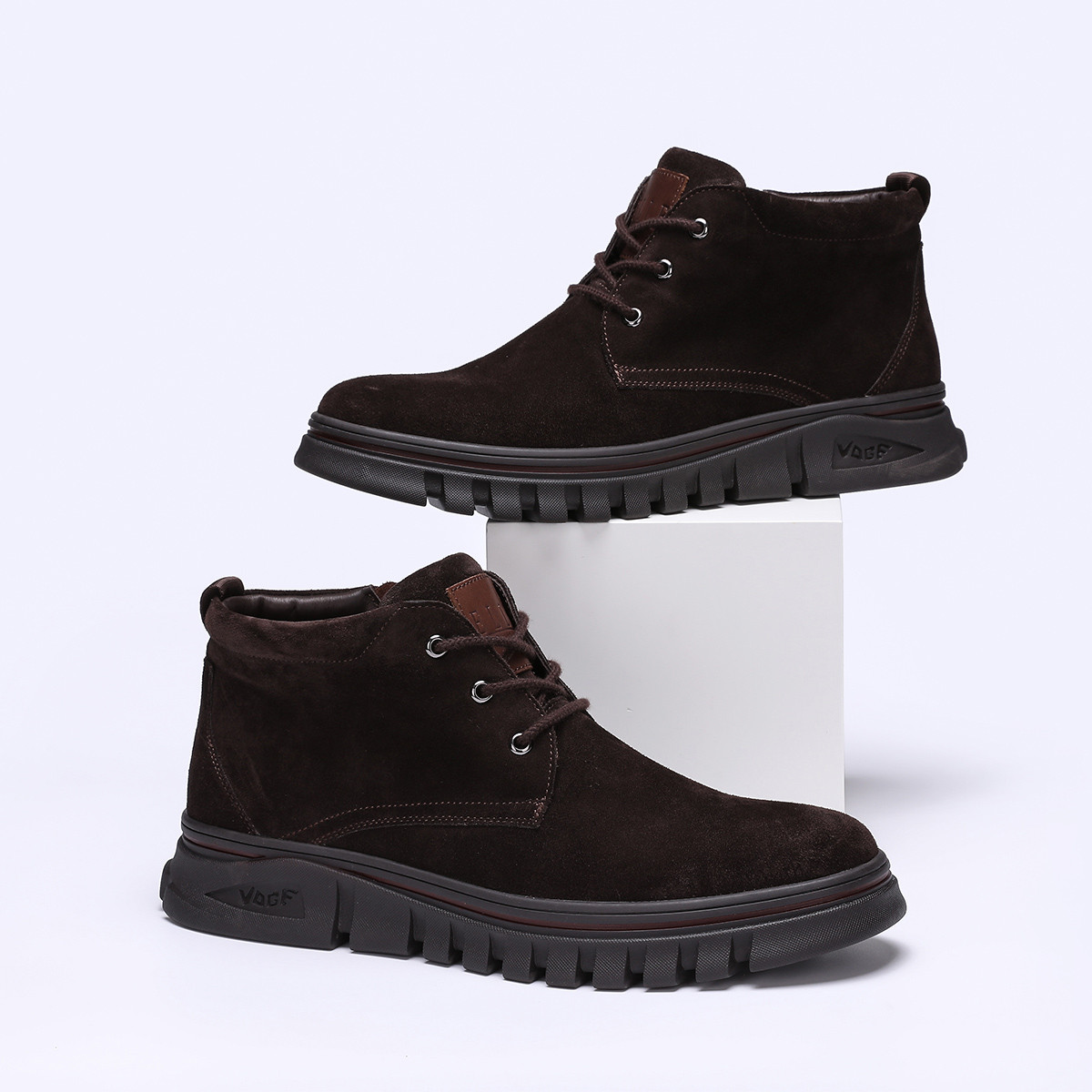 K032-潮流舒适系带高帮休闲靴子D75211361 