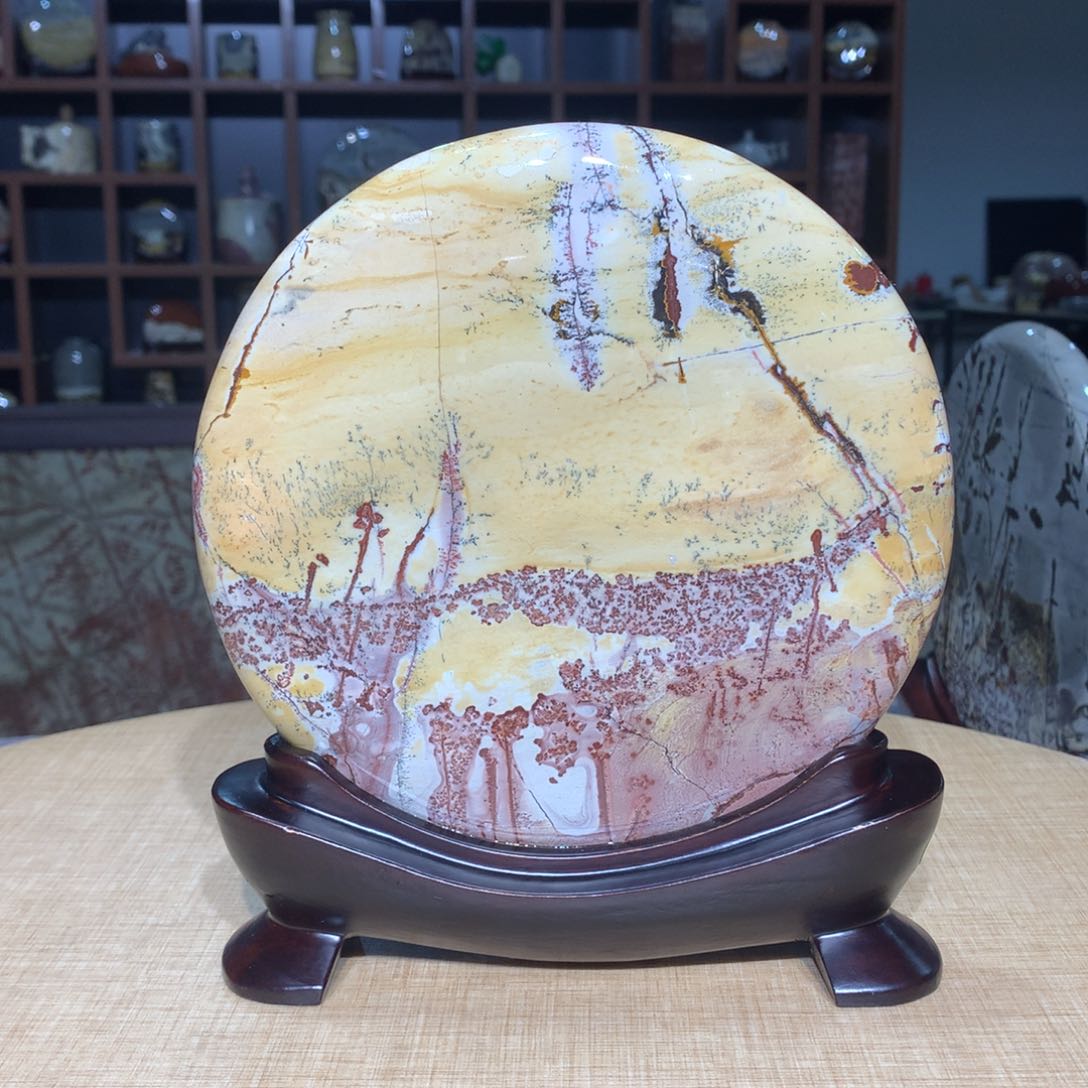 紫砂，广西国画石摆件，收藏观赏，广西国画石摆件，收藏观赏