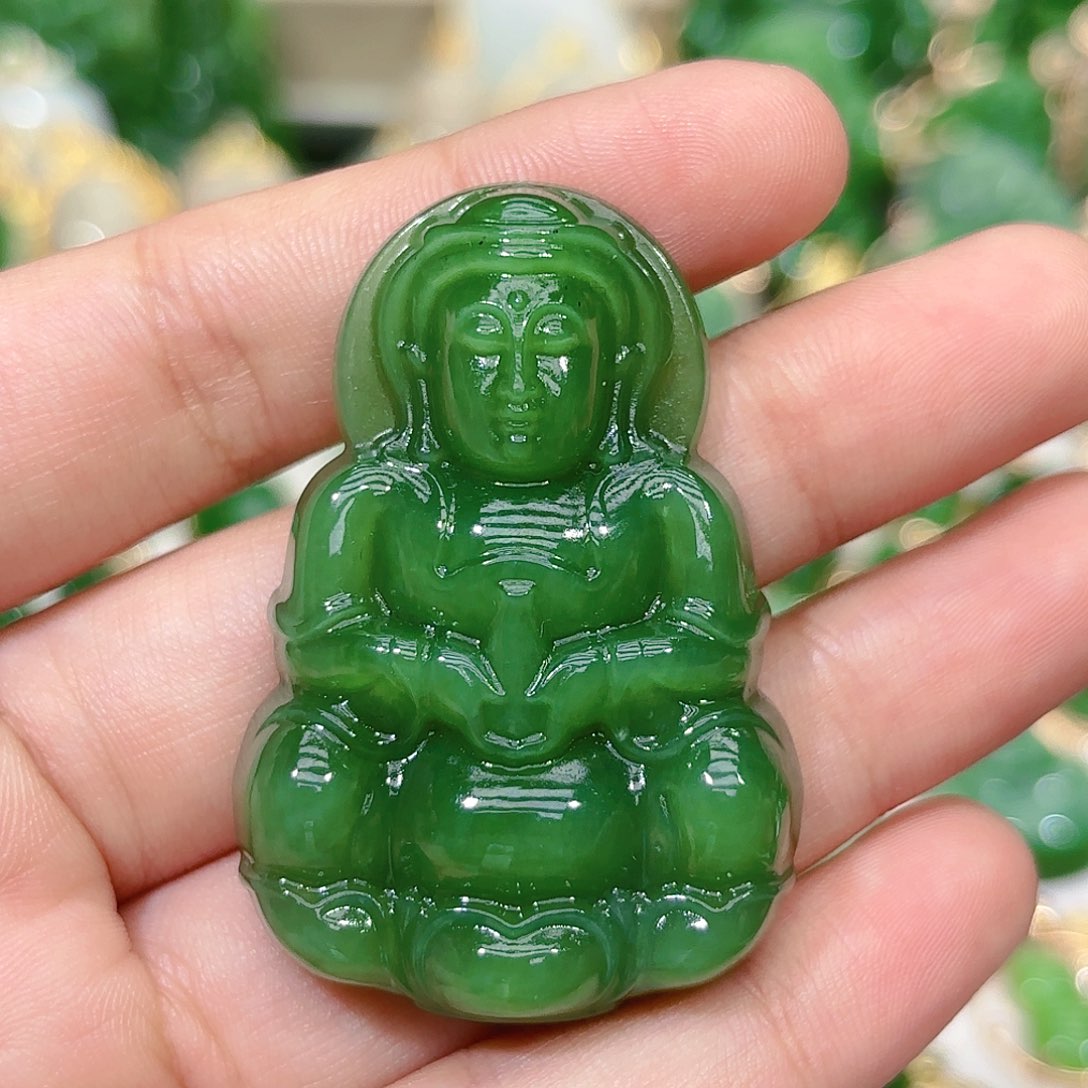 和田玉（碧玉）颈饰未镶嵌