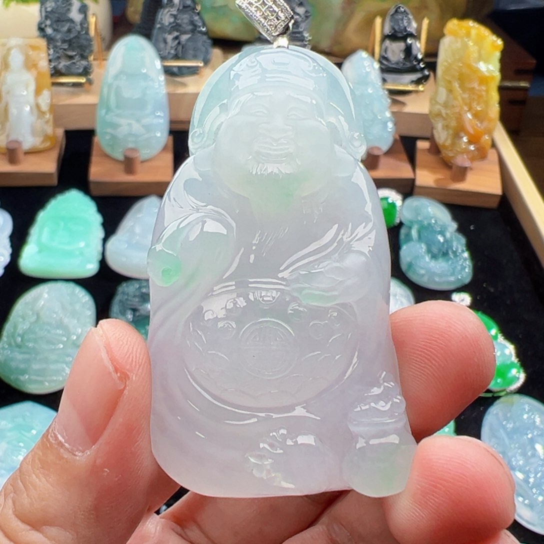 翡翠未镶嵌颈饰开****！天然缅甸翡翠吊坠