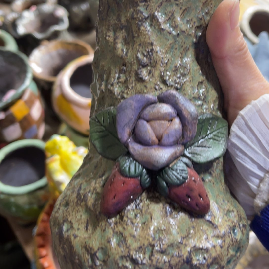 红陶小**～粗砂陶瓷花盆