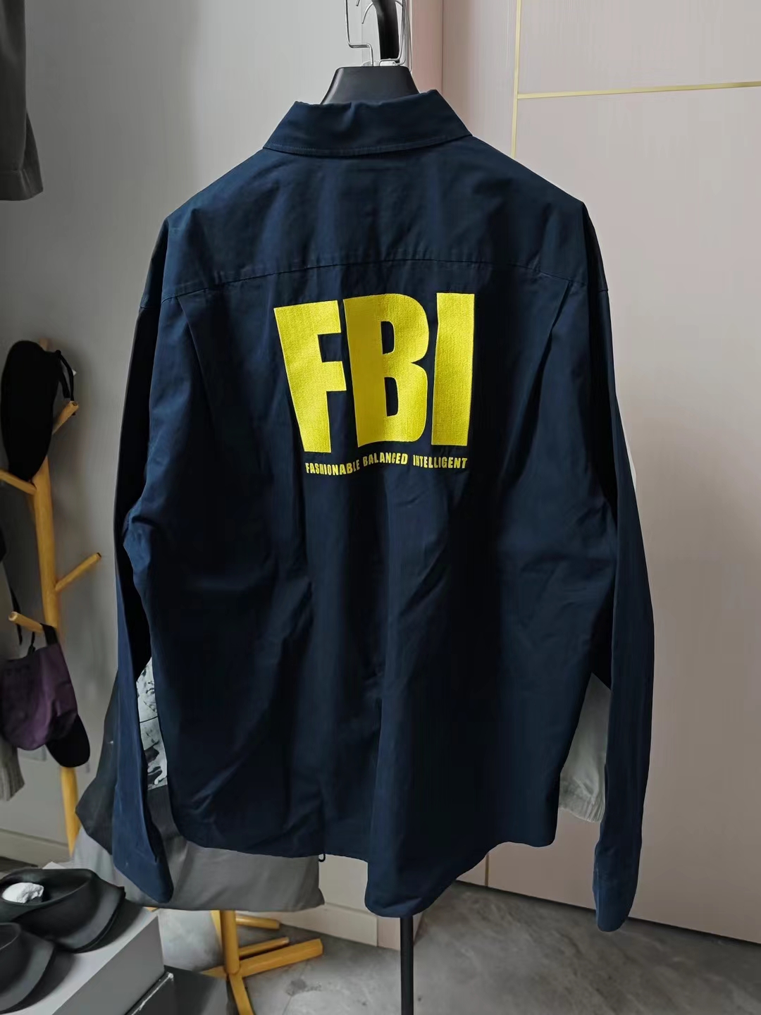 99新 Balenciaga/巴黎世家 39码 FBI长袖衬衫