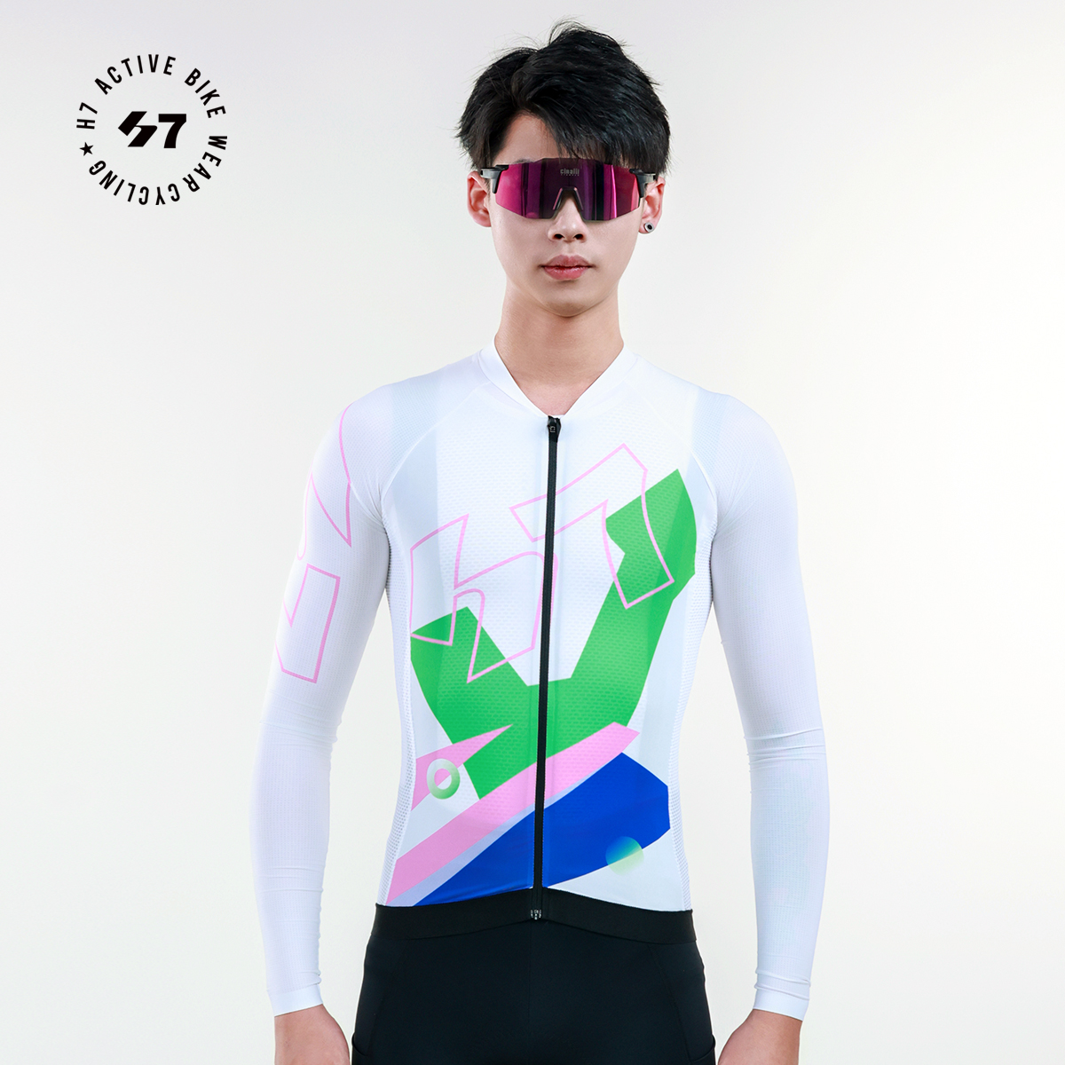 H7「25款新品-锐途女款男士」长袖专业高端骑行服速干透气轻薄春夏