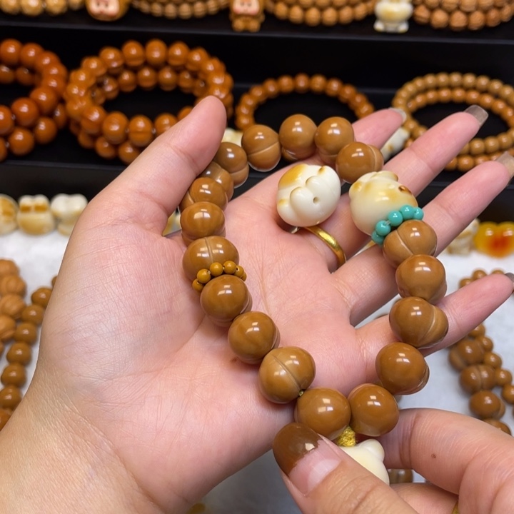 左***边核桃手串/手链屁桃