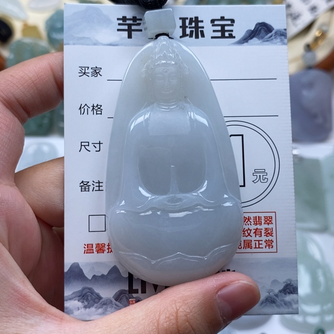 翡翠未镶嵌颈饰素衣