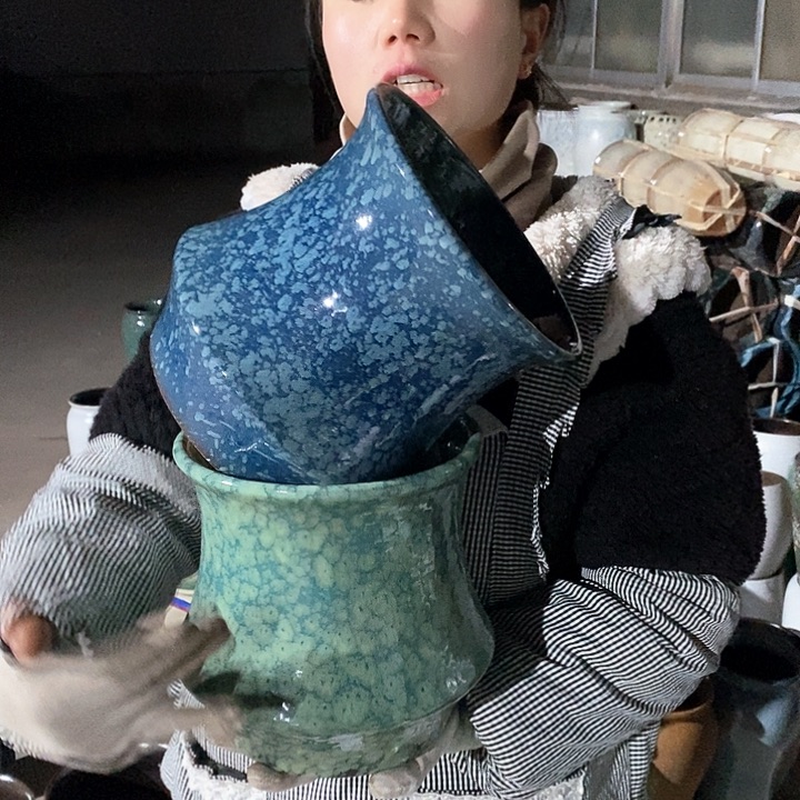 紫砂花盆正品口20高20