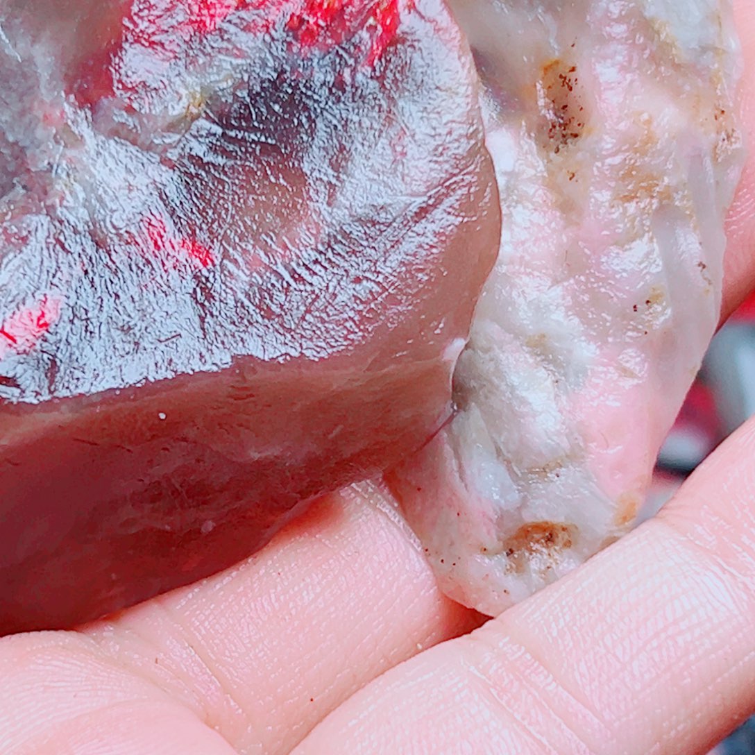 平***福巴林石巴林石鸡血毛石