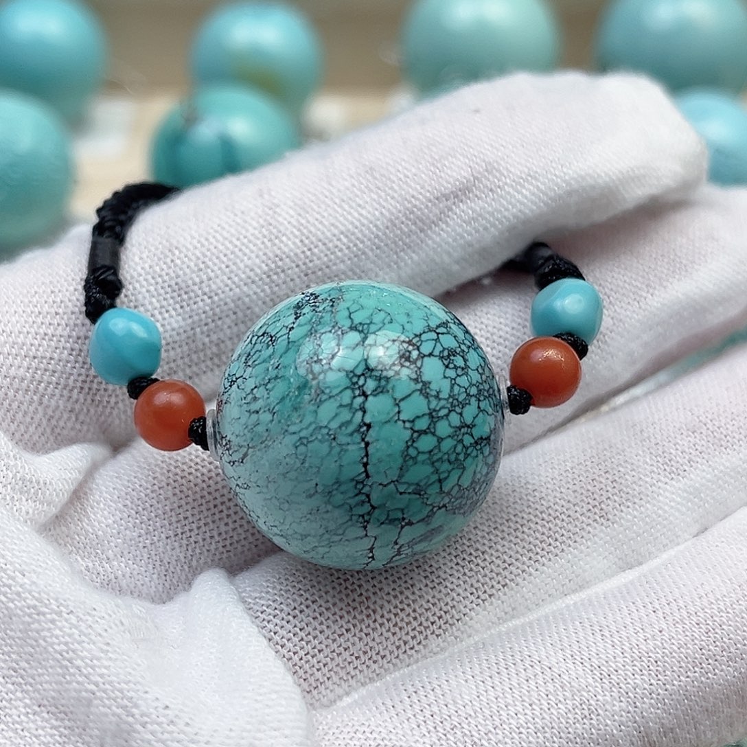 白***花绿松石未镶嵌配饰