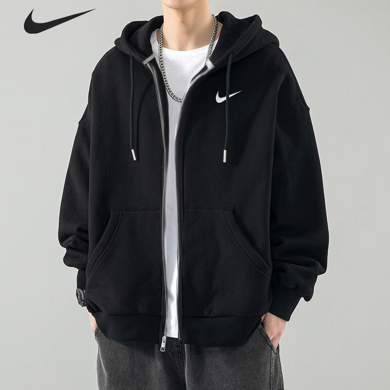 NIKE/耐克外套男秋季新款运动服休闲衣拉链开衫卫衣夹克【流光风】
