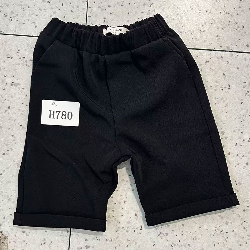 【孤品清仓】H780黑色儿童短裤孤品NO退NO换