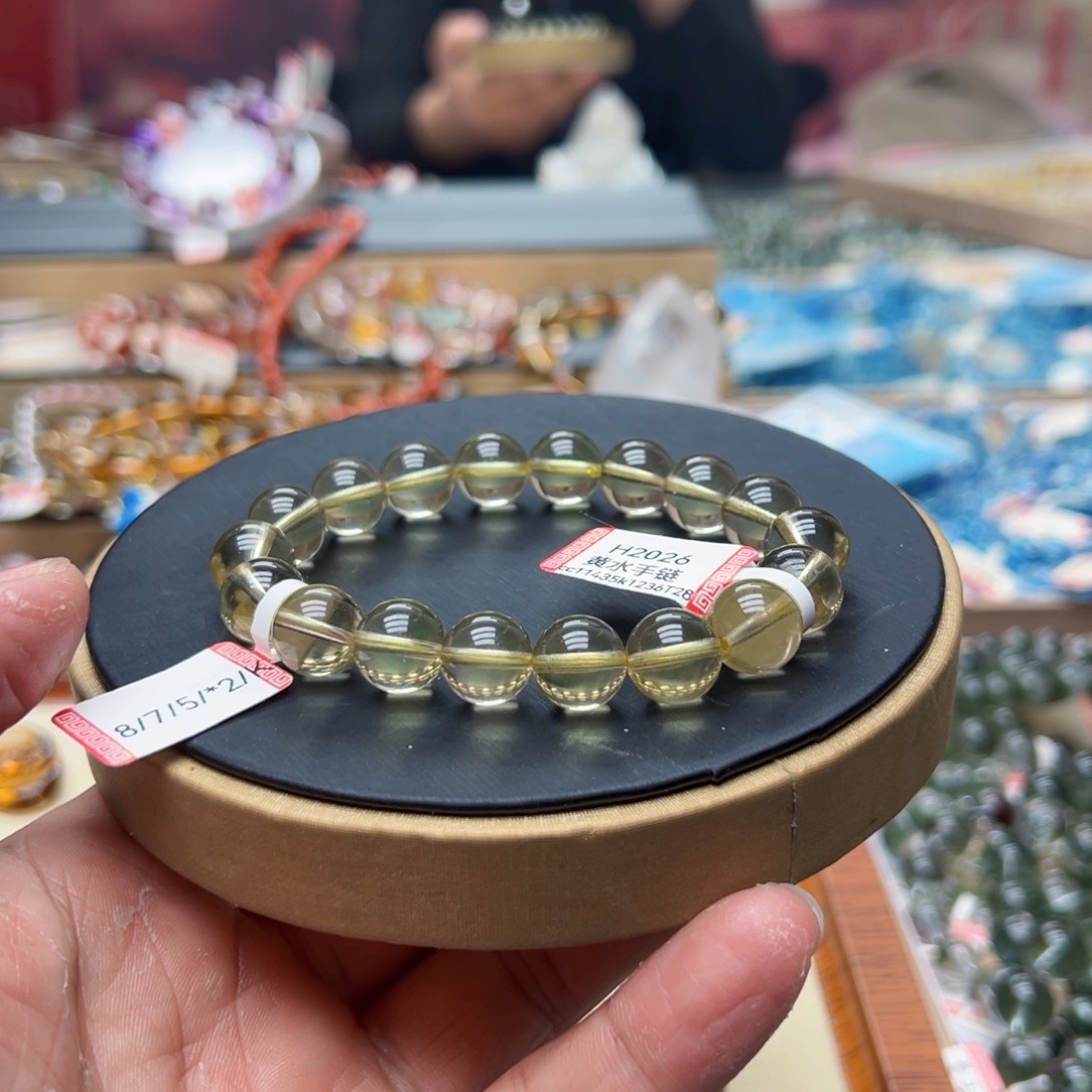 未镶嵌手链水晶吱**?柠檬h2026