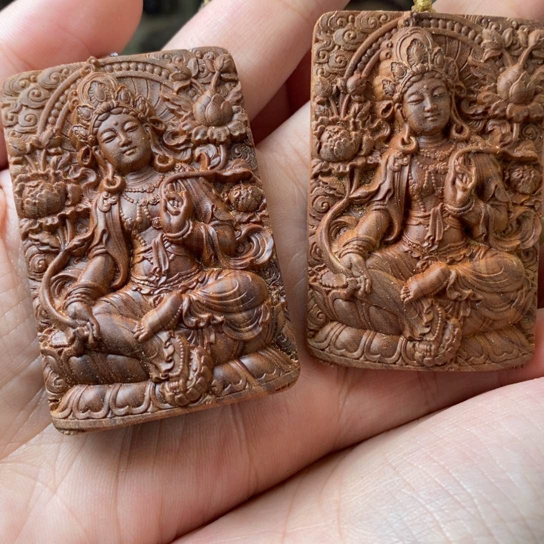 檀香木手串/手链观音牌沉水