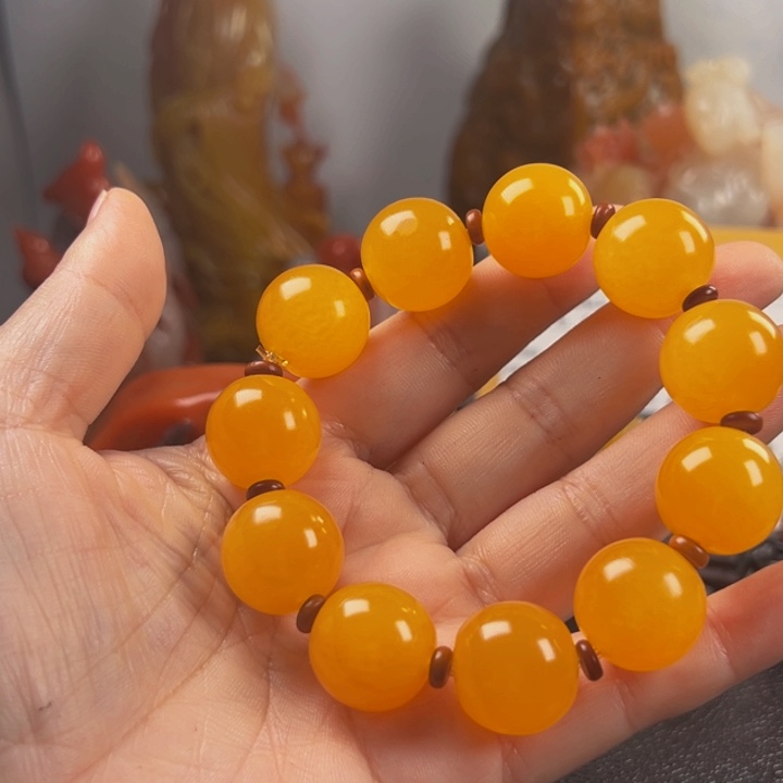 今***眠印石寿山石田黄手串