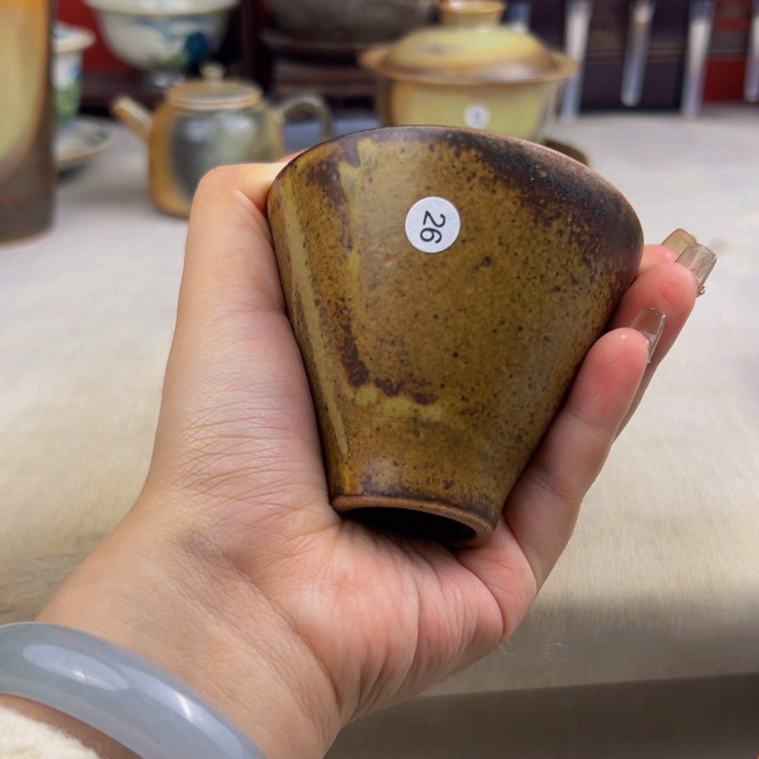 杯子纯手工柴烧主人杯