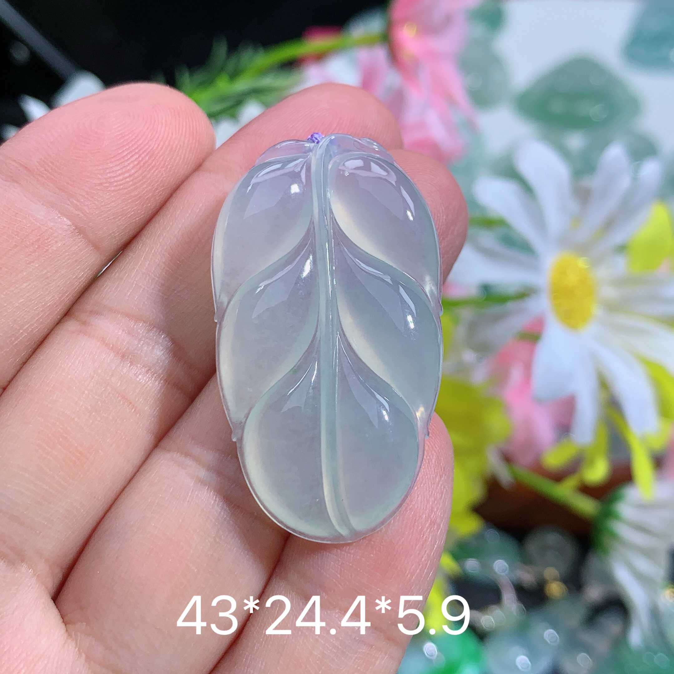 缅甸天然翡翠A货冰种叶子品百搭精致礼物上等翡翠珠宝首饰玉石妈