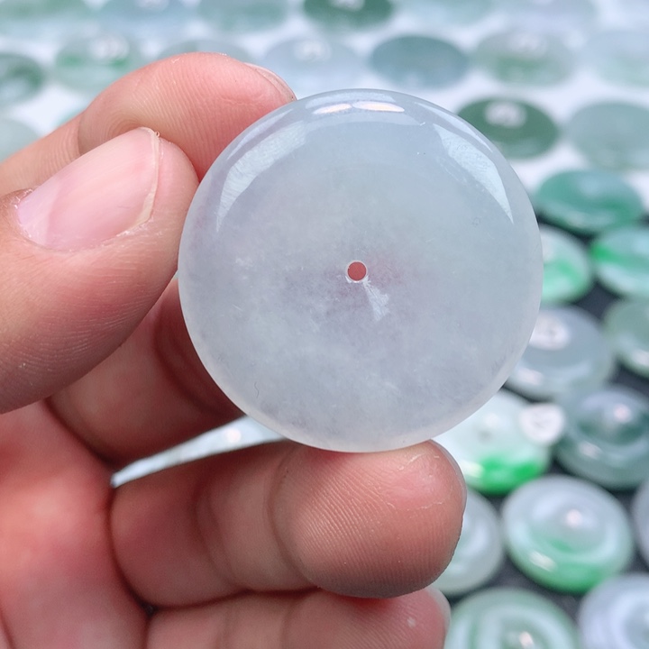 翡翠未镶嵌颈饰缅甸天然A货翡翠34.2-5.8