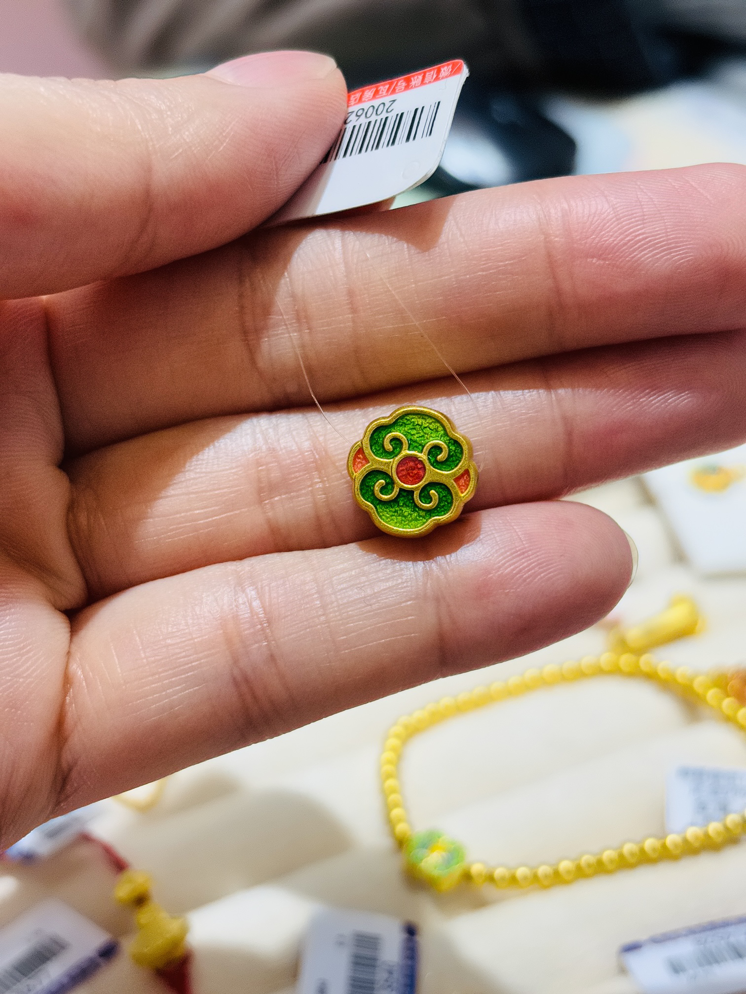 足金 古法如意转运珠手串转运珠