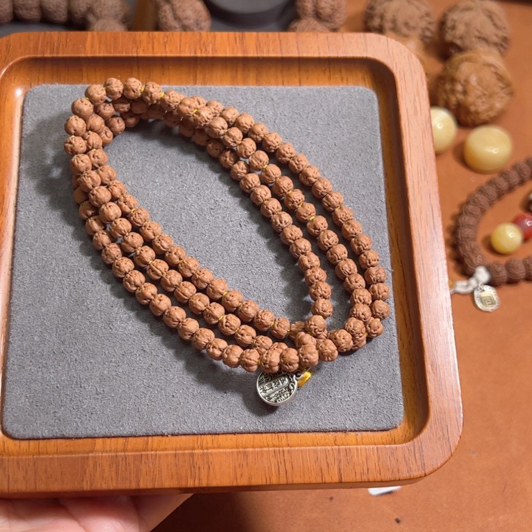 金刚菩提手串6金标级五爪金龙小佛手108金刚菩提手串