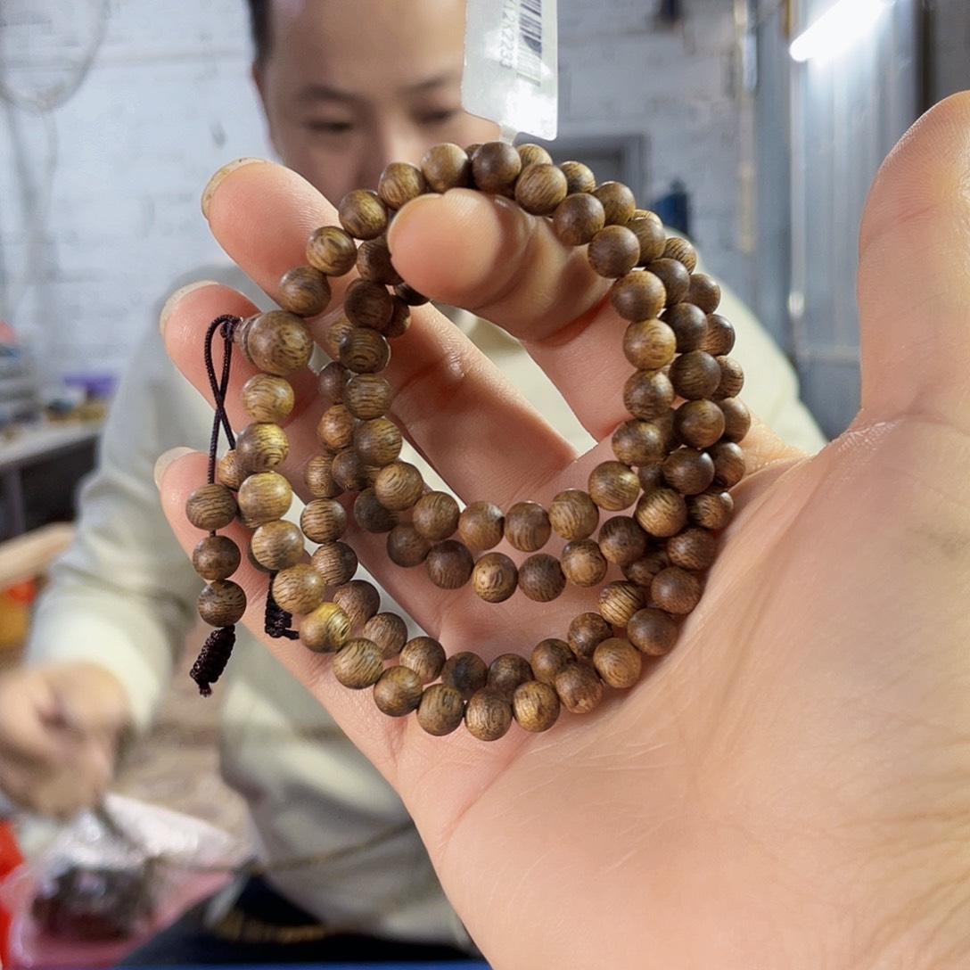 沉香手串棋楠圆珠长串0.6/10克多样性发一