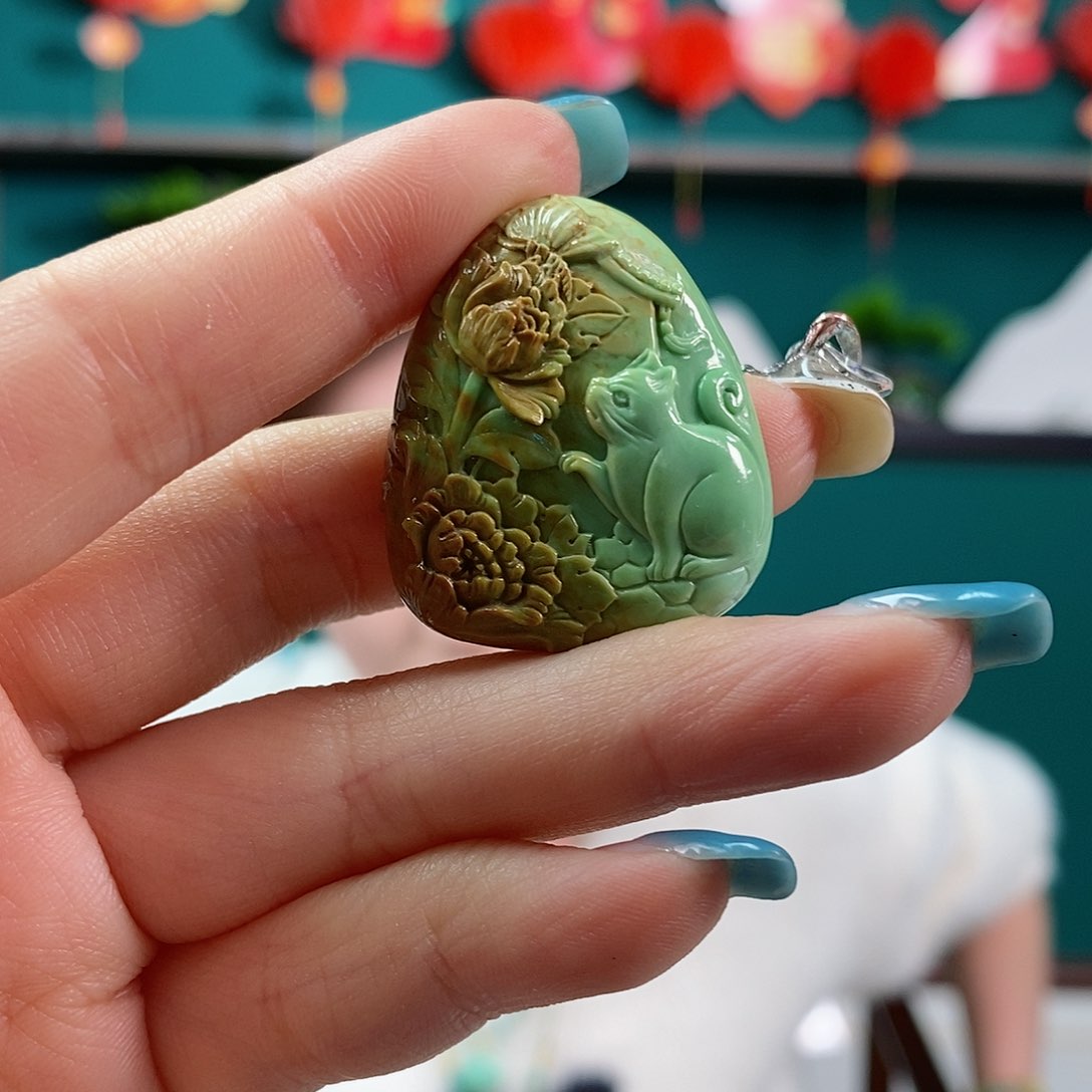 绿松石珠宝奇石未镶嵌