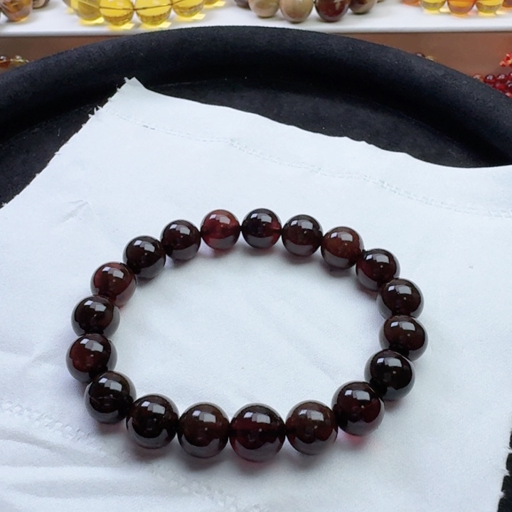 血珀手串未镶嵌3*2天然原矿缅甸血珀手串