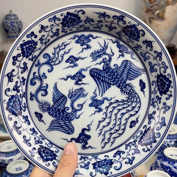景德镇陶瓷手绘壶承