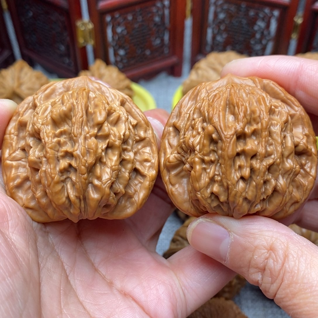 文玩核桃把件全品毕业绝配虎头46尺52克重