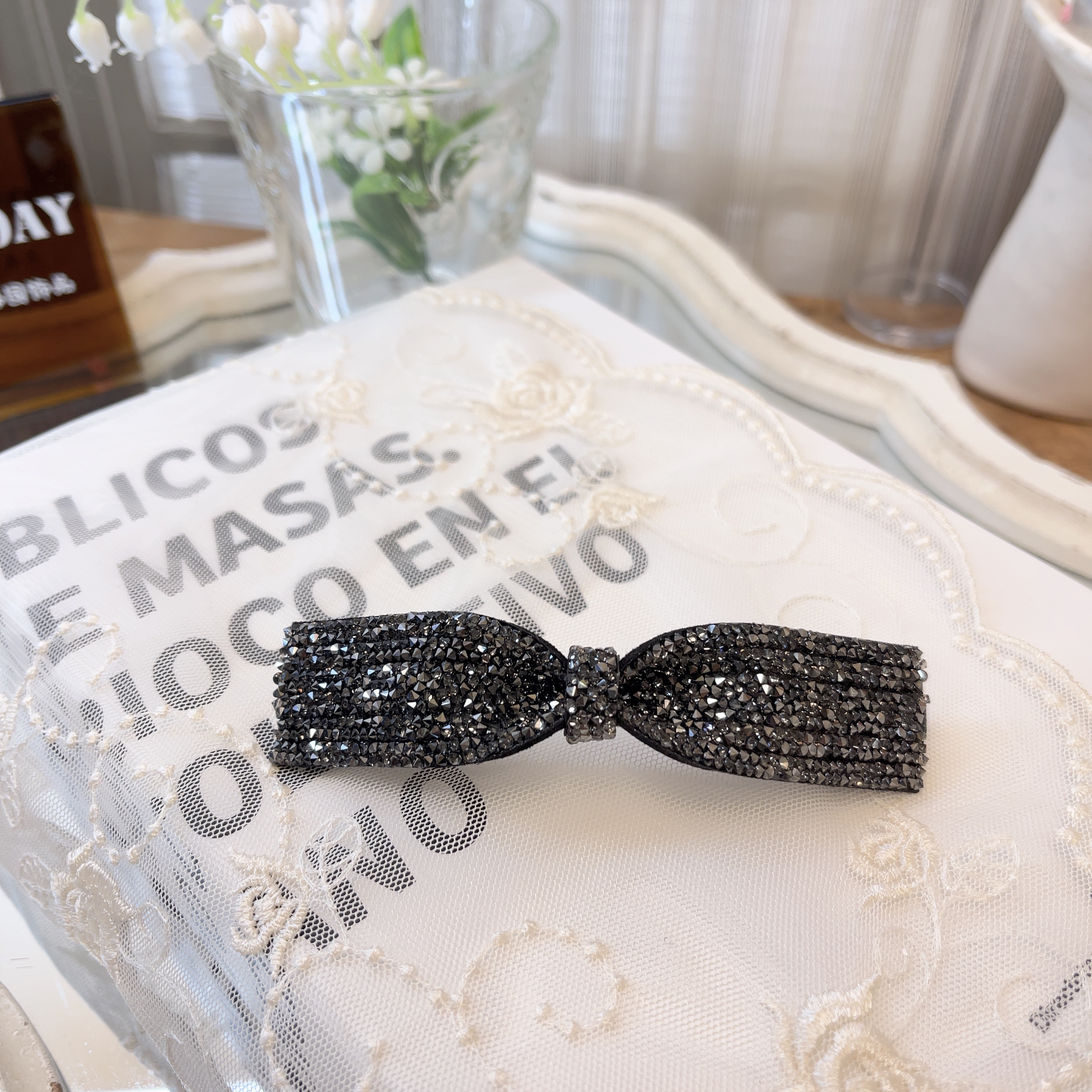 W958韩系氛围减龄百搭简约清纯温柔砂糖弹簧夹