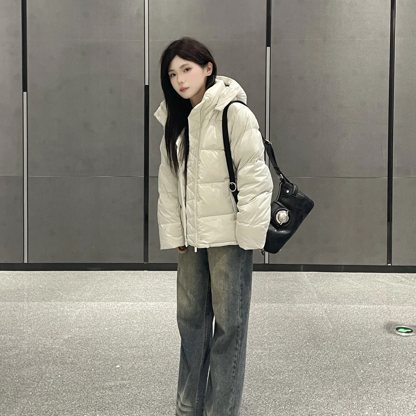 【专柜-同款】璐家五格鹅绒保暖羽绒服