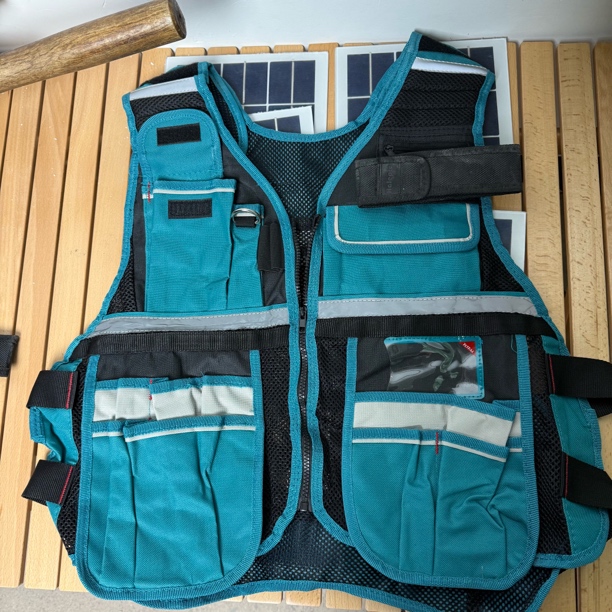 外贸马甲式工具包电工木工劳保维修工地工作实用工具袋