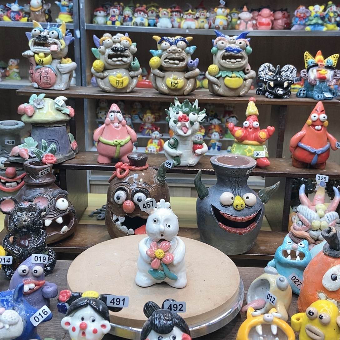 摆件直播间手工陶瓷摆件福利微瑕457