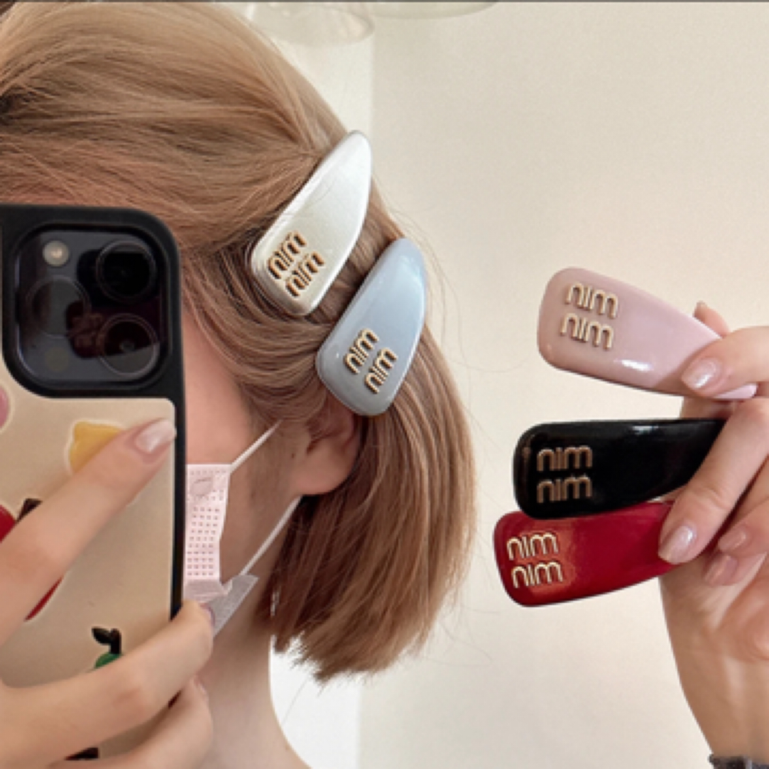 网红发饰日韩发夹ins百搭女韩版韩式边夹发卡法式