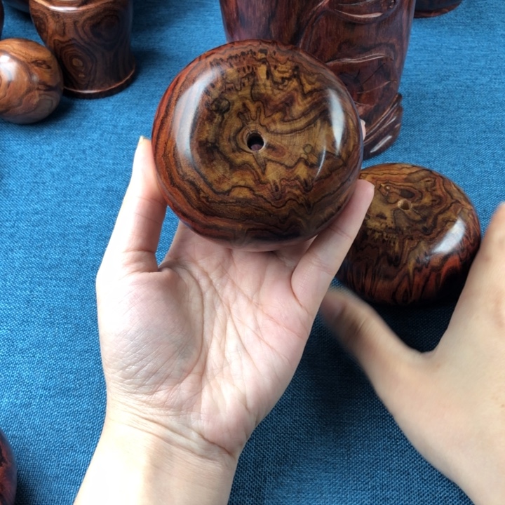 黄花梨/降香黄檀手把平安扣