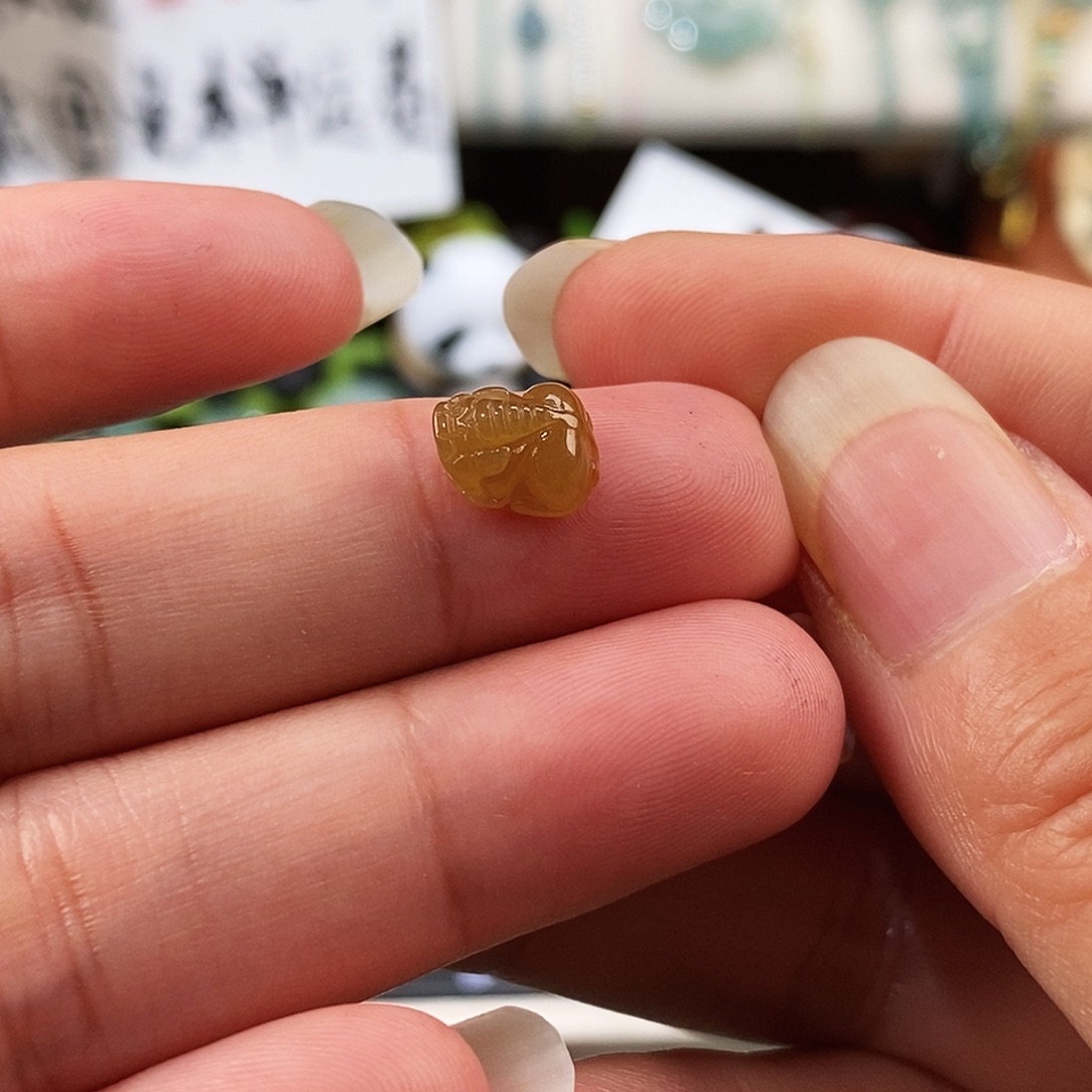 翡翠未镶嵌颈饰貔貅
